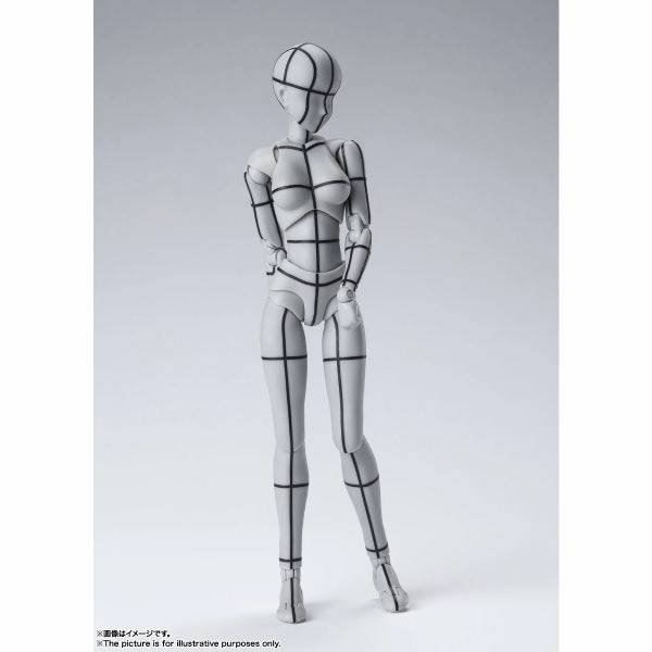 S.H.Figuarts Body-chan -Wire Frame- (Gray Color Ver.) (2023 June Resale ver.) SHF ???w Hidden Drop Display