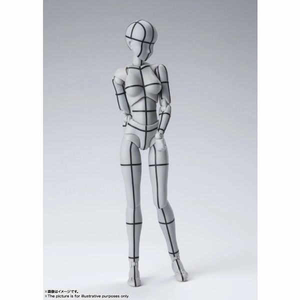 Limited Pack Series Exclusive Drop Display S.H.Figuarts Body-kun & Body-chan -Wire Frame- (Gray Color Ver.)