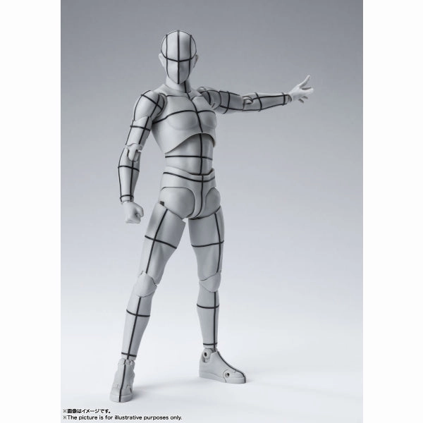 S.H.Figuarts Body-kun & Body-chan -Wire Frame- (Gray Color Ver.) Hidden Drop Discovery Limited Pack Display