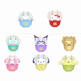 Toy Pack Display Mystery Find Series SANRIO CHARACTERS ??LONG JIN?? SOFVI SERIES W/O GUM (set of 8) ?????t