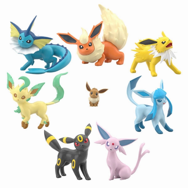 POKEMON SCALE WORLD PALDEA REGION EEVEE EVOLUTION SET W/O GUM  ???????` ???? ???M?? ???b ?????^ Exclusive Collectible Item Hidden Pack Display