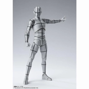 S.H.Figuarts Body-kun / Body-chan -Wire Frame- (Gray Color Ver.) (Apr 2022 resale ver.) Collectible Pack Series