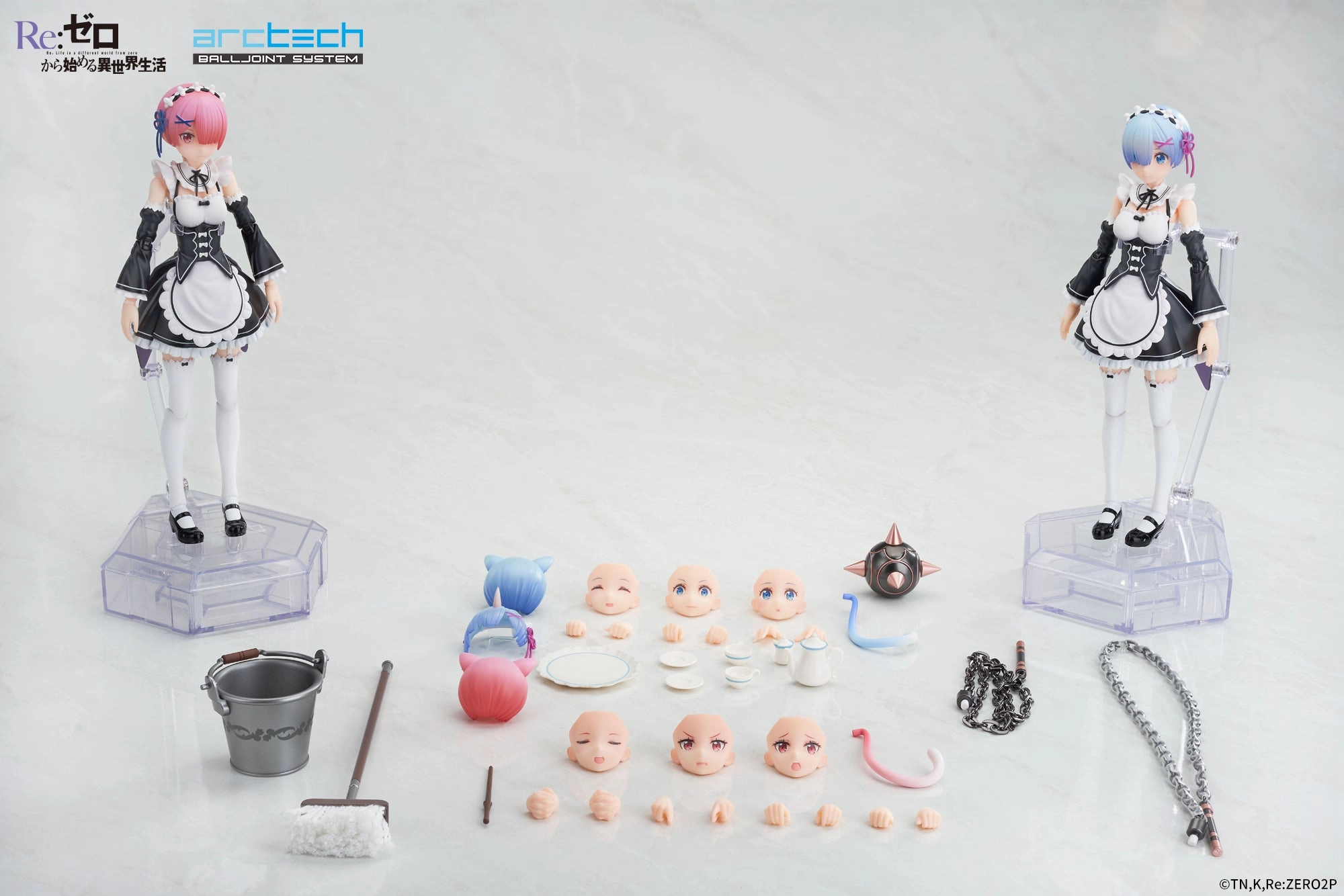 Competition Entry Movie Display ARCTECH Posable Series Re:ZERO -Starting Life in Another World- Ram & Rem Set 1/8 Action Figure