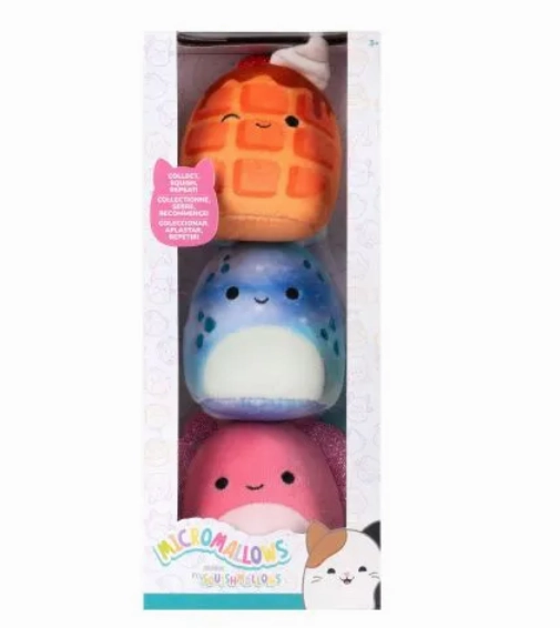 Squishmallows 2.5in Micromallows Boxed Pack Asst 3 Pack Dance Choreography