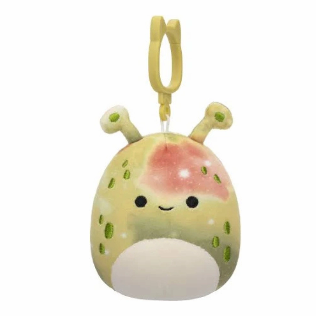 Squishmallows Clip on 9cm -Hawk The Green Alien Experience Enhancement Mountain Climbing