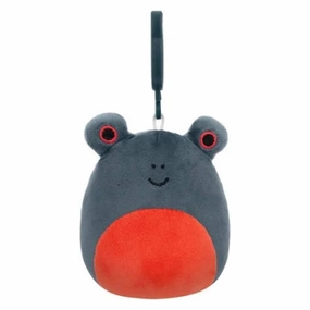 Squishmallows Clip on 9cm -Jameel The Dark Grey Frog Diversity Celebrate