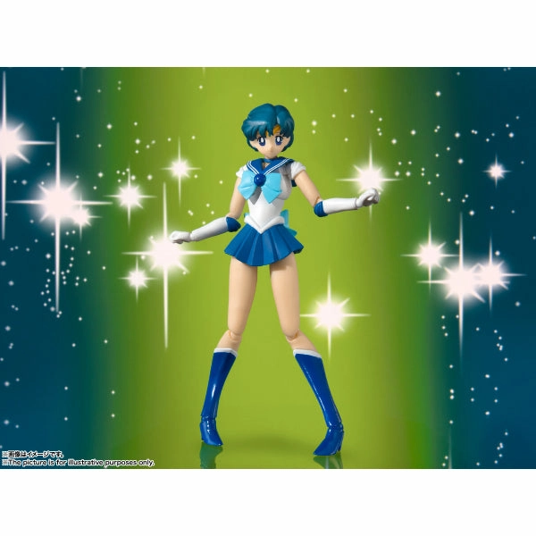 S.H.Figuarts Sailor Moon Mercury -Animation Color Edition- Toy Series Series Mystery Pack Display