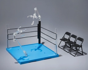 Tamashii Stage Act Ring Corner (Neutral) & Folding Chair Set for S.H.Figuarts Display Model Miniature Hobby