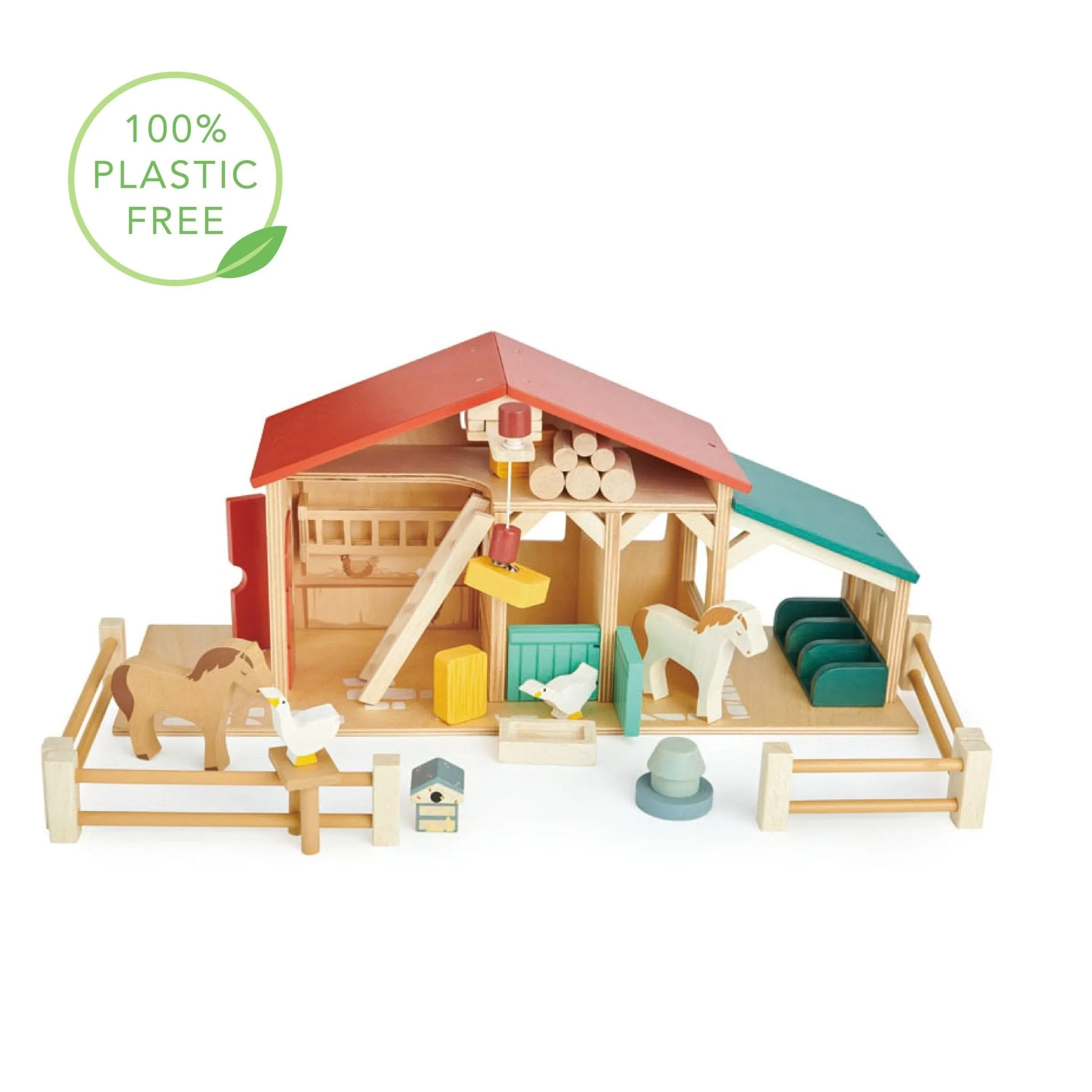 Tenderleaf Toys Wooden Farm (Direct Shipping) Creativity boost