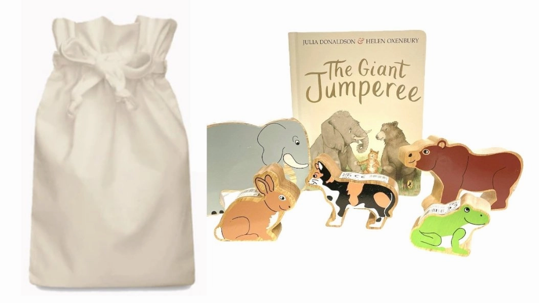 The Giant Jumperee Story Sack with Wooden Animals Meteorology Tool Science Experiment