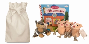 Three Little Pigs & Wolf Story Sack ?C with Finger Puppets Air Clean Dance Move