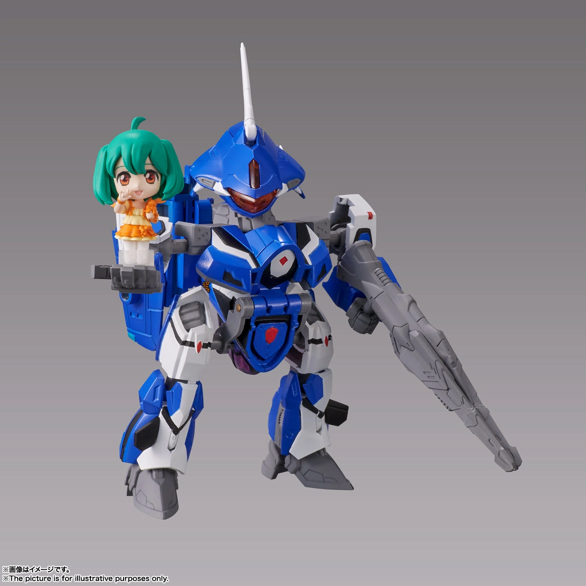 Tiny Session VF-25G Messiah Valkyrie (Michael Use) with Ranka Collectible Unit