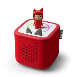 Toniebox 2 Sunset Red Starter Set with Ruby Creative Tonie Binoculars Toy