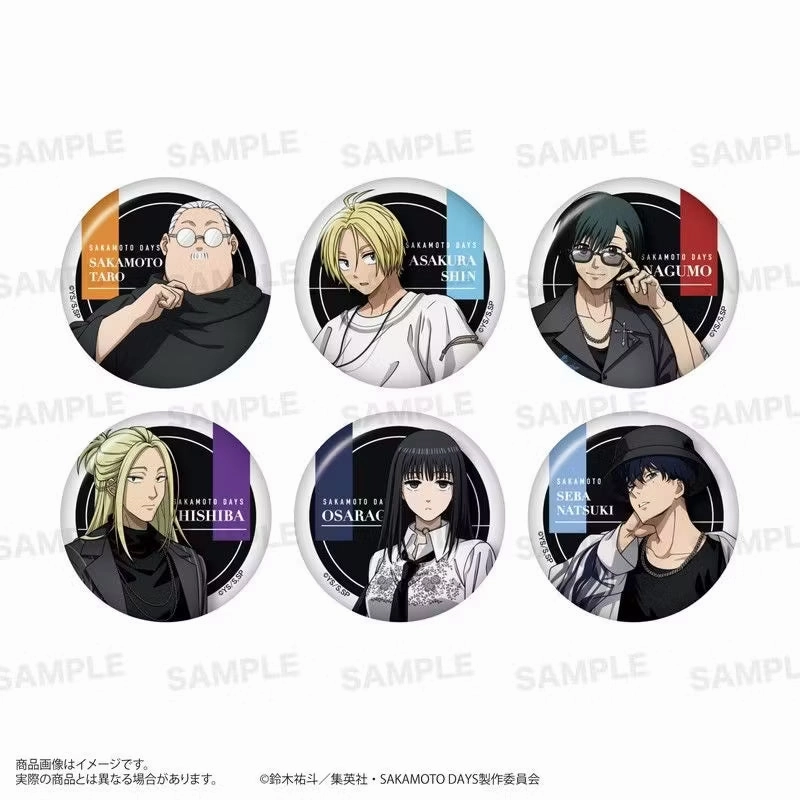 SAKAMOTO DAYS Trading Can Badge (Mode Fashion Ver.) (set of 6) ? ?? ???? Collector's Dream Find Exclusive Series Release