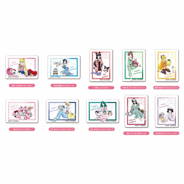 "Sailor Moon" Series x Sanrio Characters Acrylic Magnet (set of 10) ?????? ?????t ?? ???F ???N Surprise Find Display