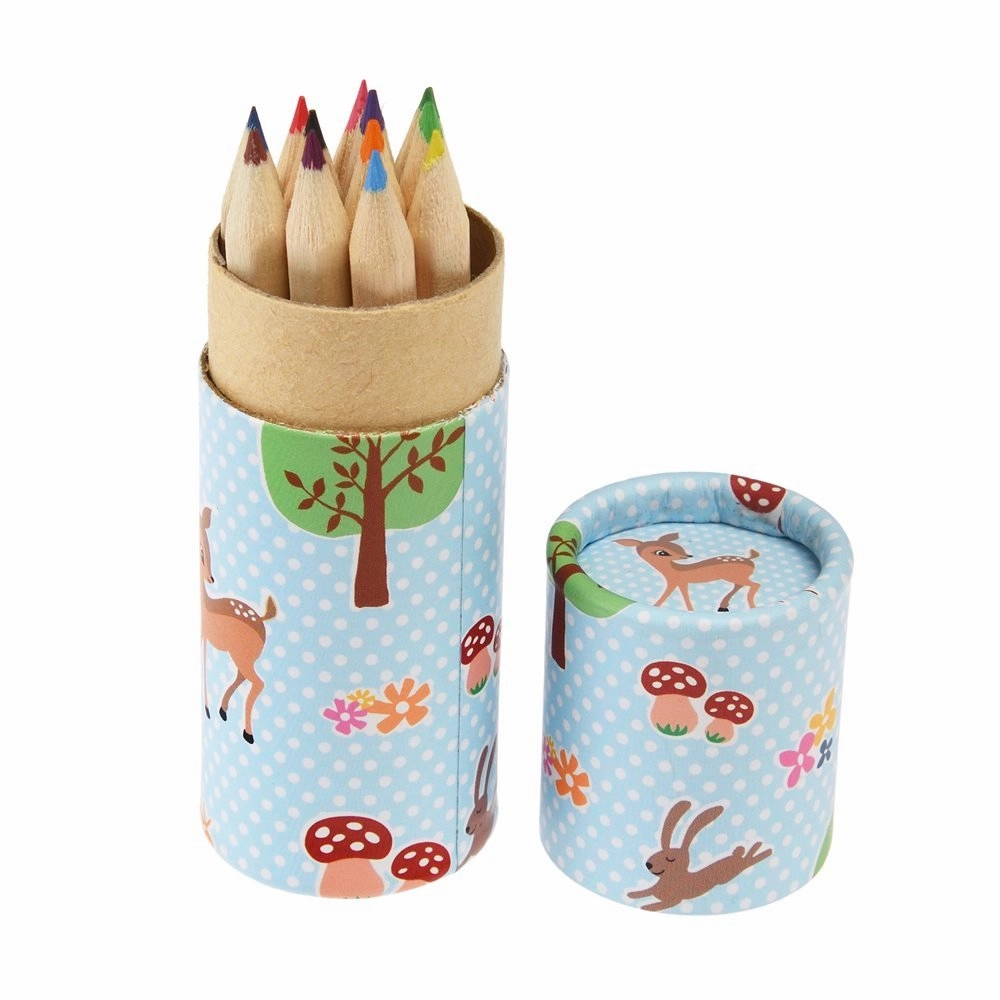 Tube of colouring pencils - Woodland Creatures Volcano Model