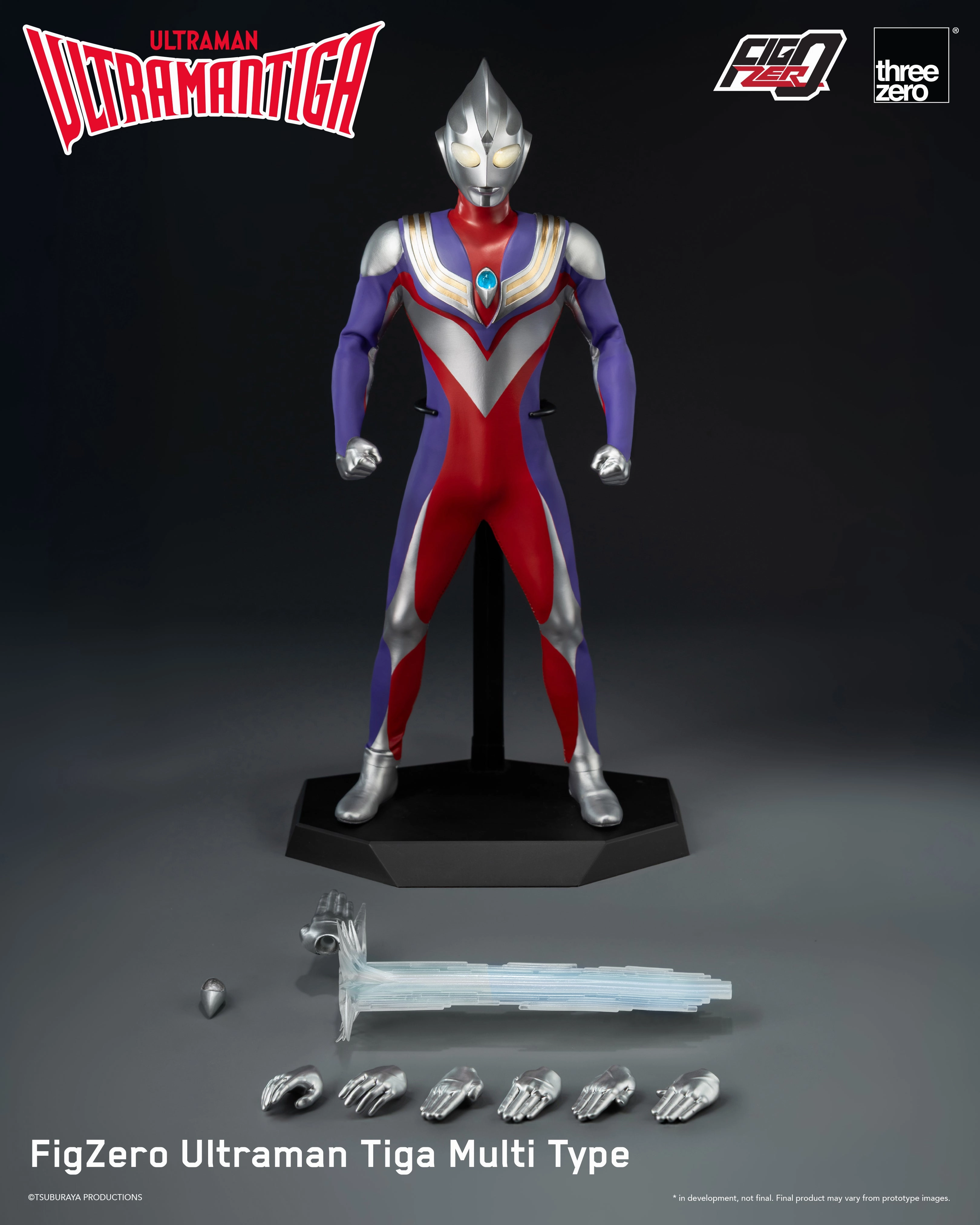 Ultraman Tiga FigZero Ultraman Tiga Multi Type Action Figure Child Safe TV show