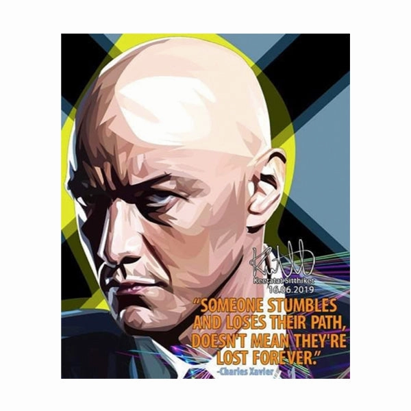 Museum Gift Pop Art Wall Decoration Drawing (Charles Xavier - Someone)