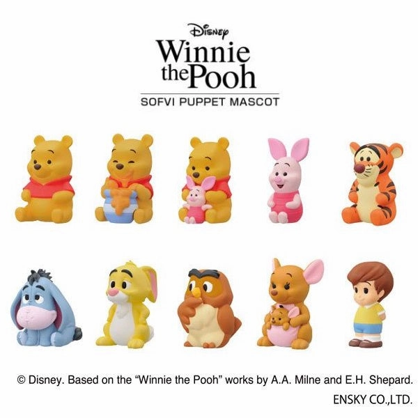 Winnie The Pooh Soft Vinyl Puppet Mascot (Set of 10) (Aug 2021 resale ver.) Little Attitude Bug Maker