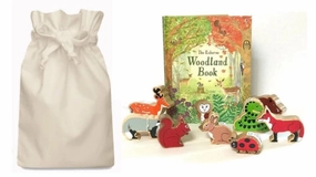 Climate Change Geology Rock Woodland Story Sack with 9 Lanka Kade Wooden Animals