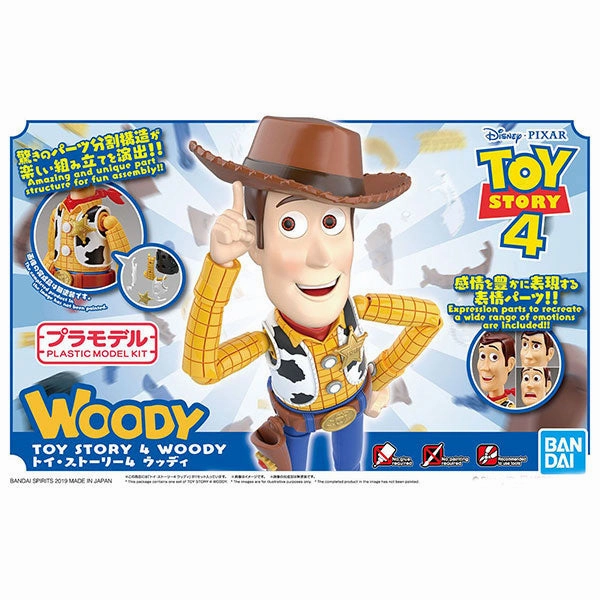 Exclusive Drop Release Mystery Pack Series Woody Toy Story 4 Pixar Disney Bandai Plastic Model Kit Figure