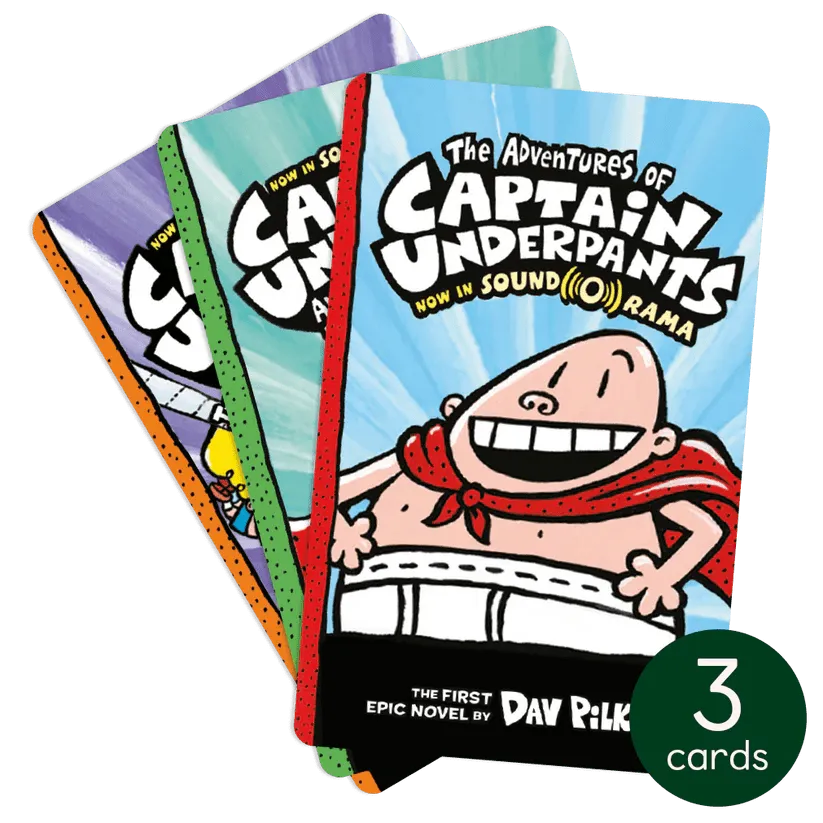 Emission Spectrum Yoto Captain Underpants Pack of 3 audio cards