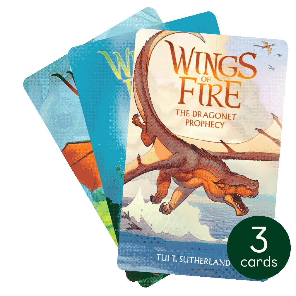 Yoto Wings of Fire Pack (3 Cards) Audio Card Lighting System Seasonal Fun